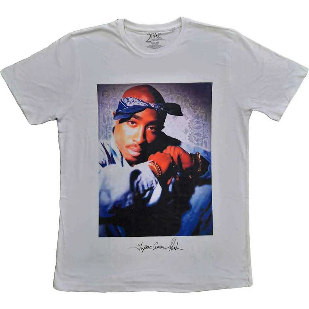 2Pac Shirt Blue Bandana Shirts