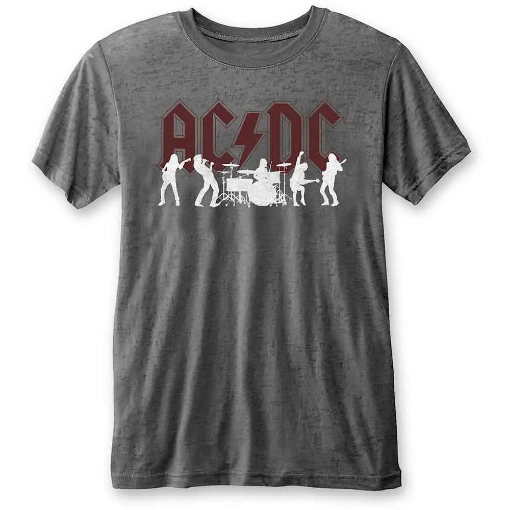 AC DC Burnout Shirt Silhouettes Shirts