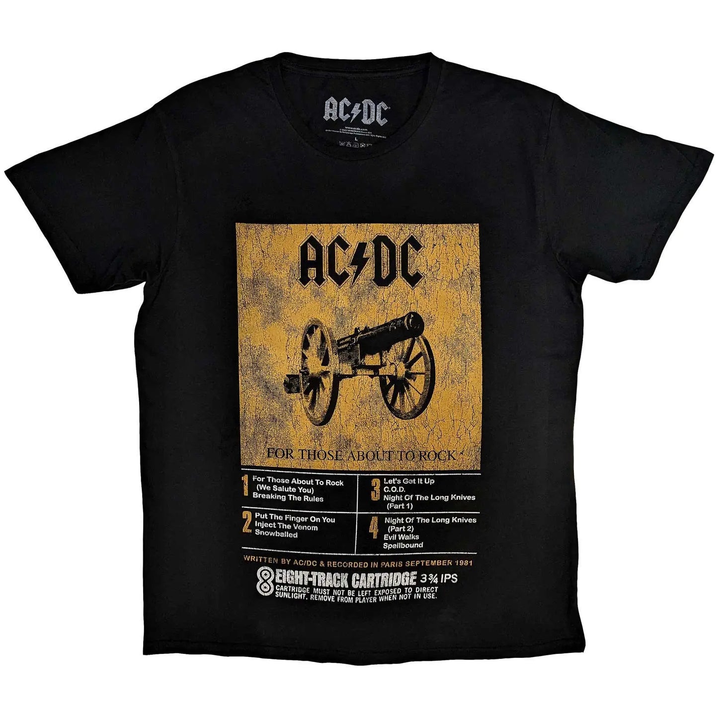 AC/DC T-Shirt: 8 Track Shirts
