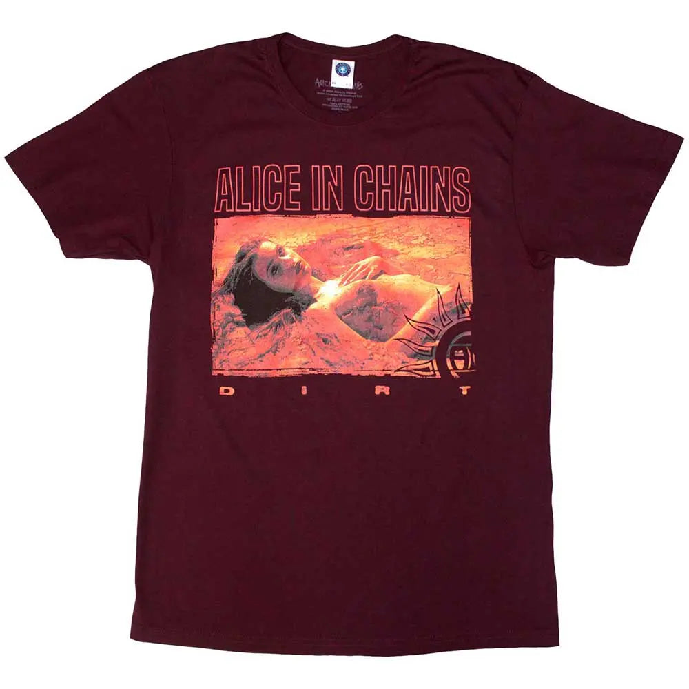 Alice In Chains Maroon Shirt: Dirt Orange Shirts