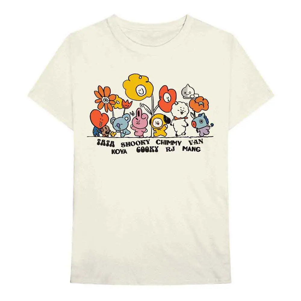 BT21 (BTS) T-Shirt Hippie Flowers Shirts