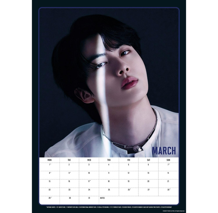 BTS 2027 A3 Calendar