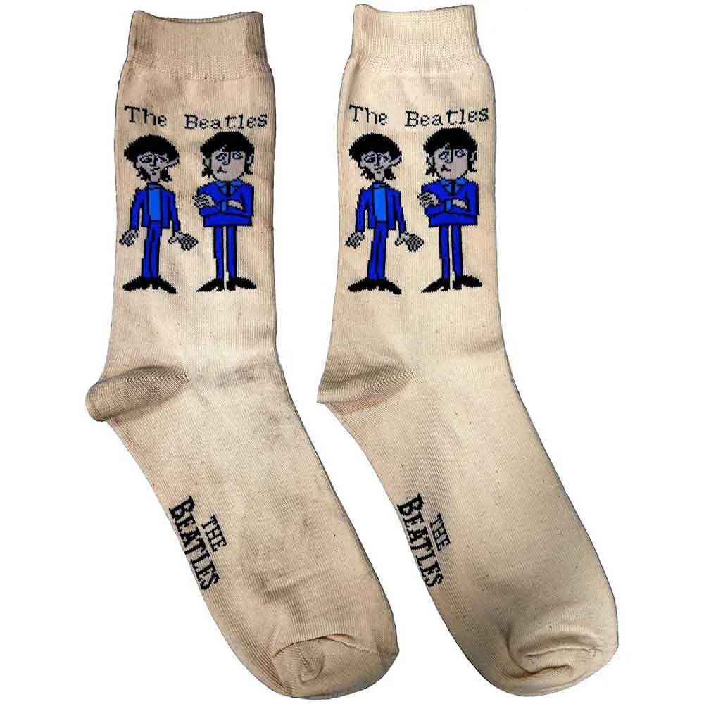 Beatles Cartoon Group Womens Socks 4-7