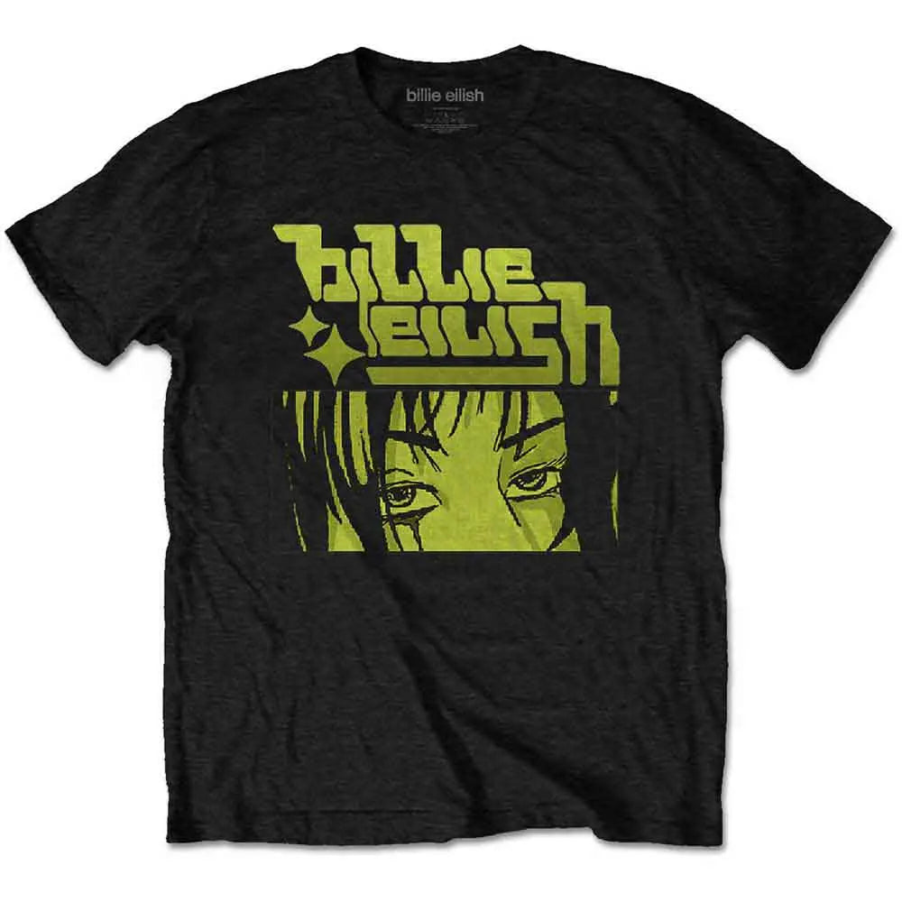 Billie Eilish Shirt Yellow Anime Logo Shirts