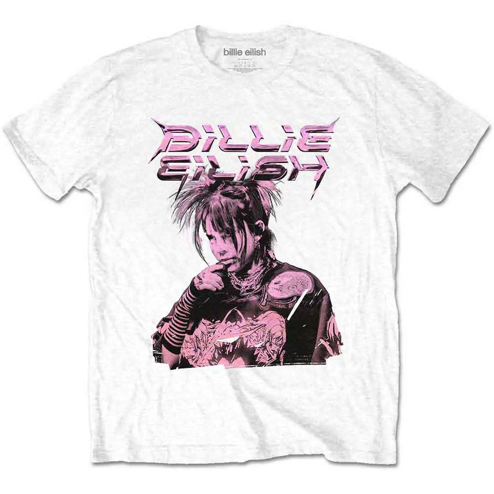 Billie Eilish T-Shirt Purple Illustration