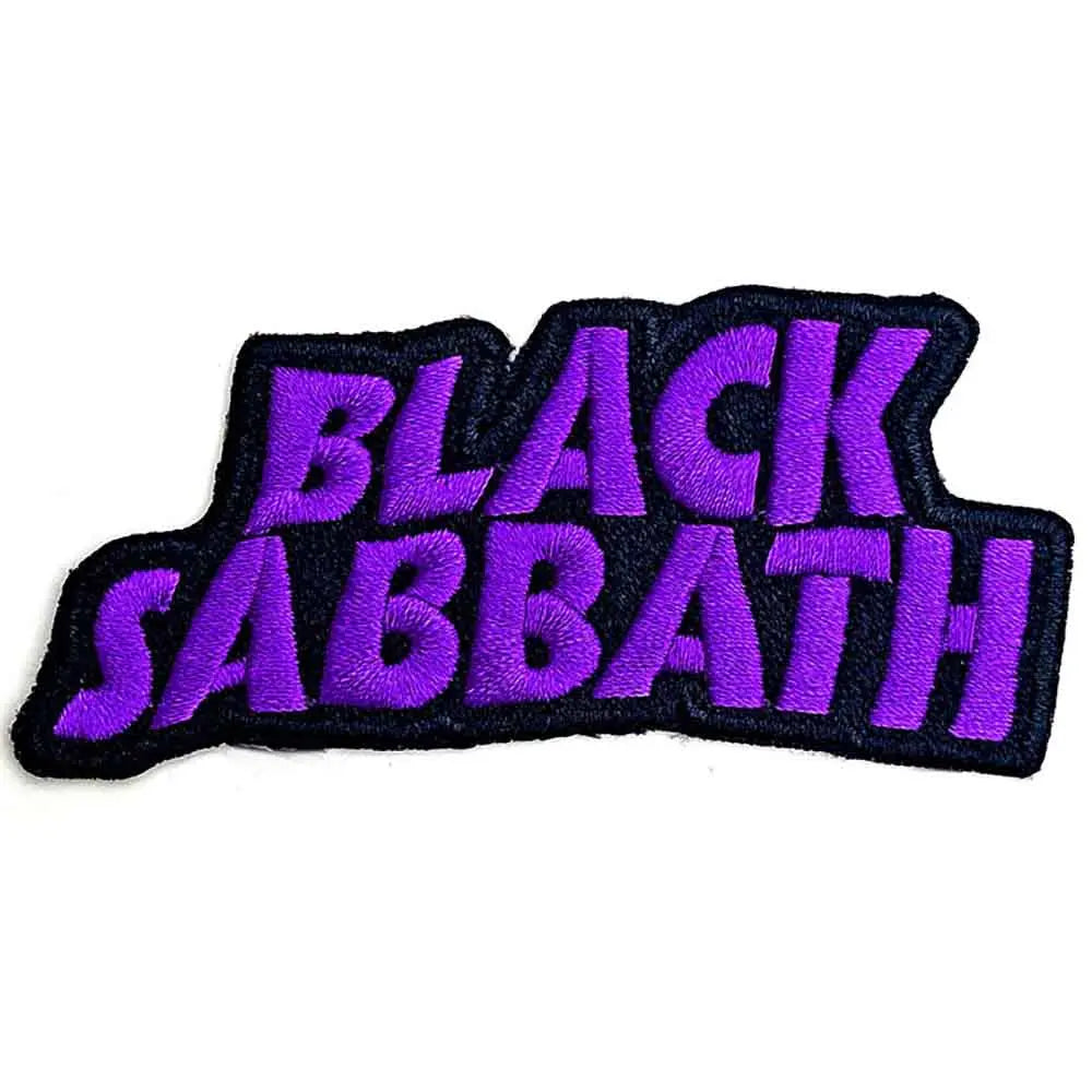 Black Sabbath Woven Patch Cut Out Wavy Logo
