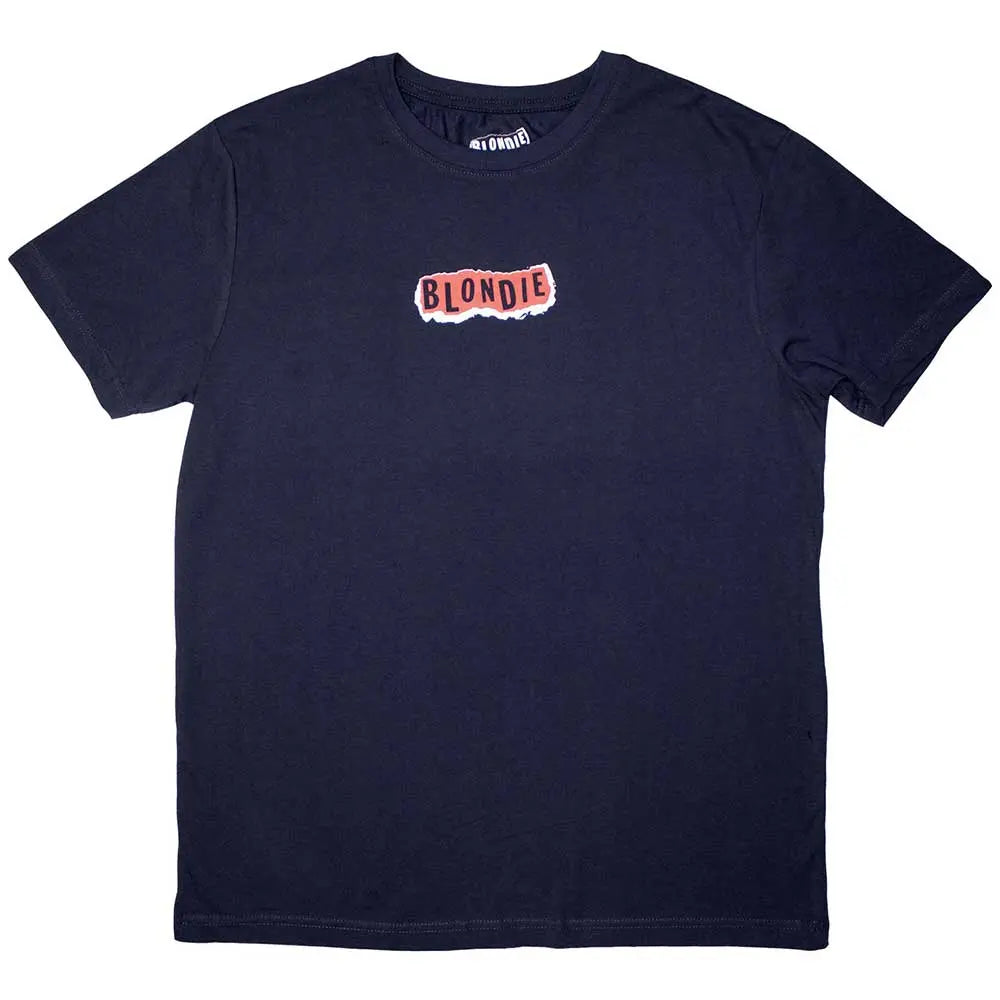 Blondie Navy T-Shirt Mini Punk Logo Shirts