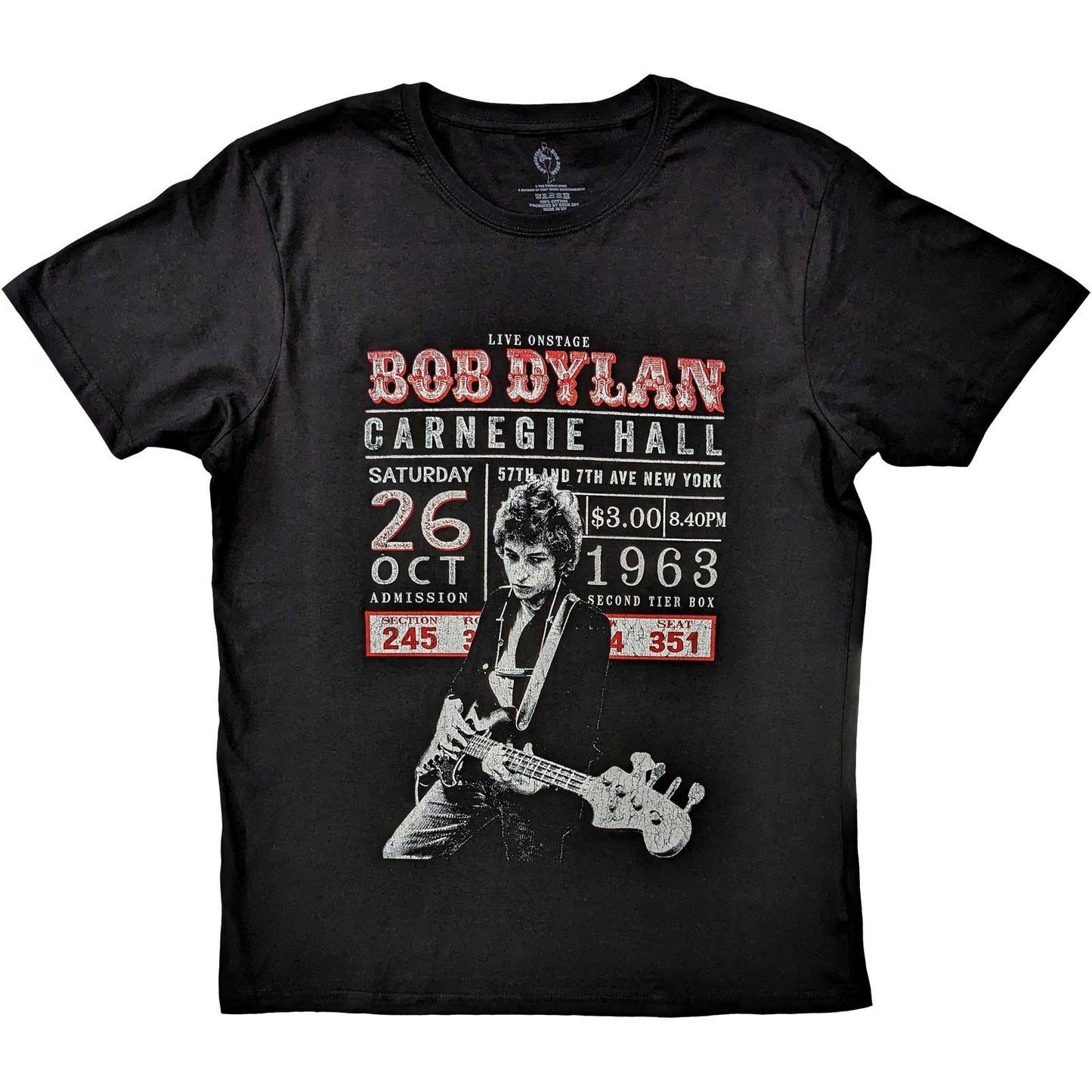 Bob Dylan Carnegie Hall Shirt Shirts S