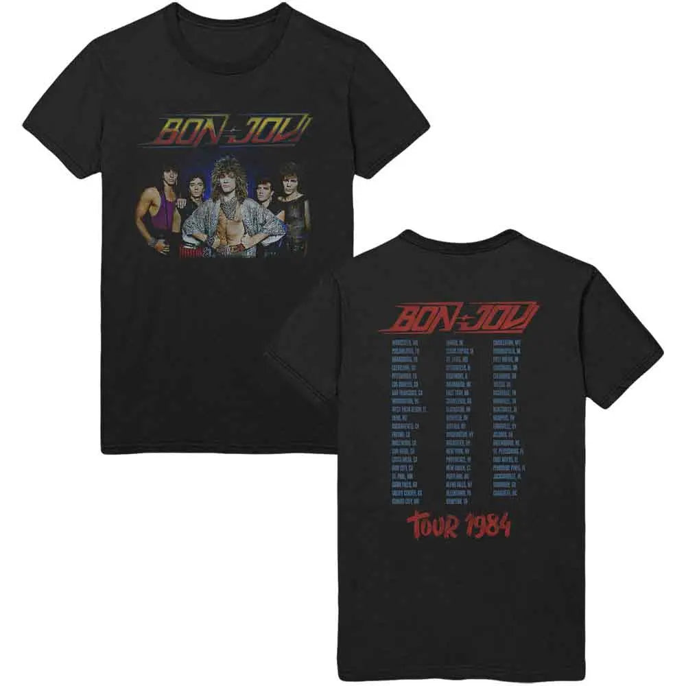 Bon Jovi T-Shirt Tour '84 (Back Print) Shirts