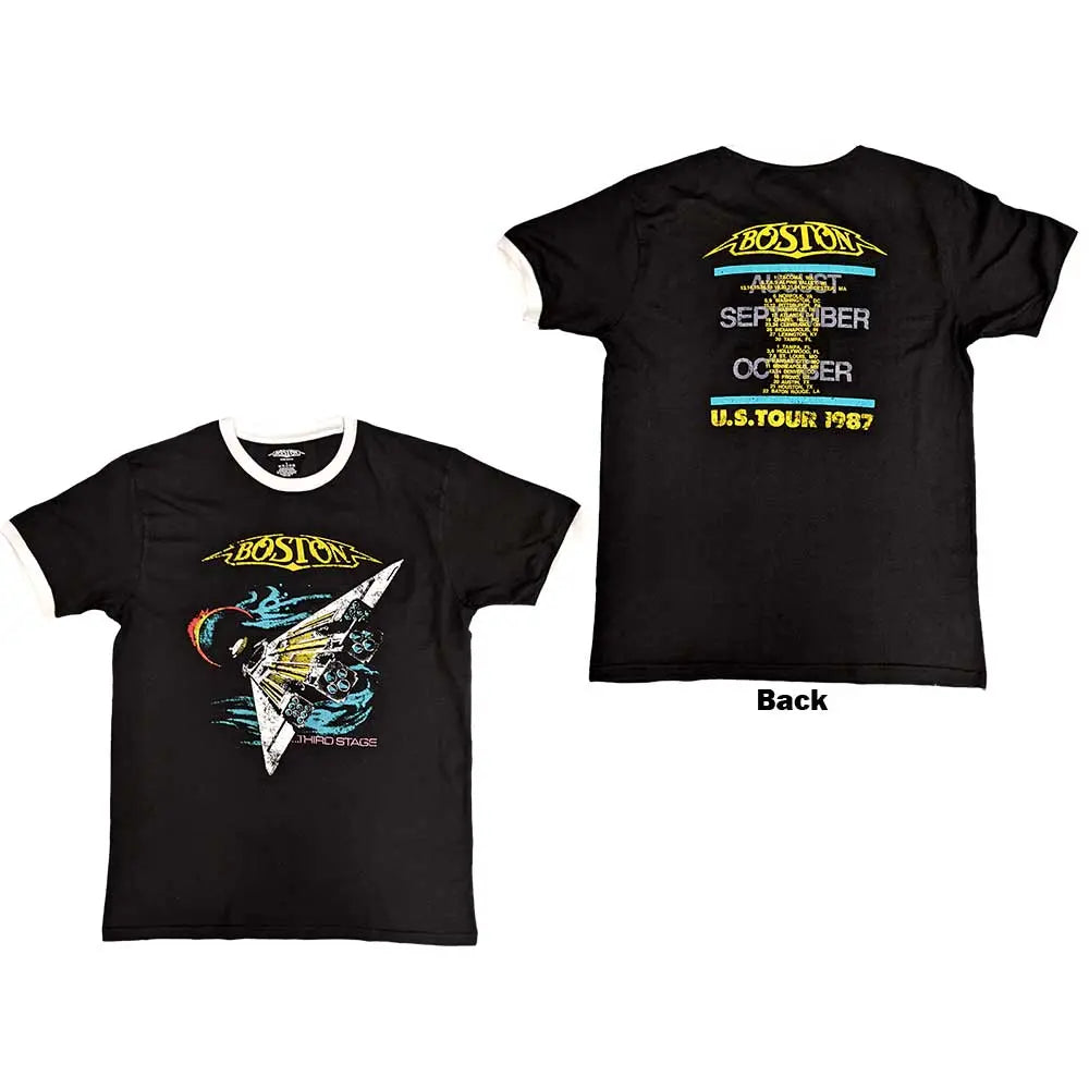 Boston Ringer T-Shirt US Tour '87 (Back Print) Shirts