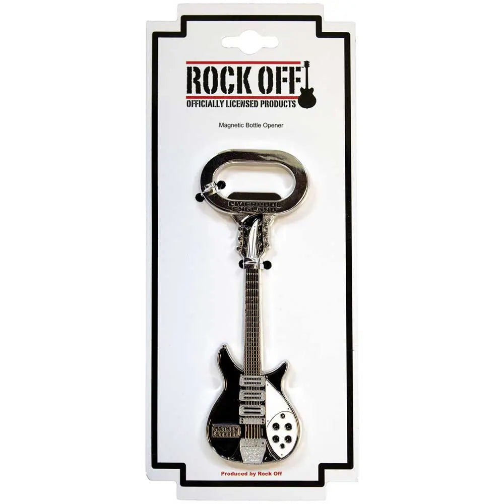 Bottle Opener: Mathew Street B&W Guitar