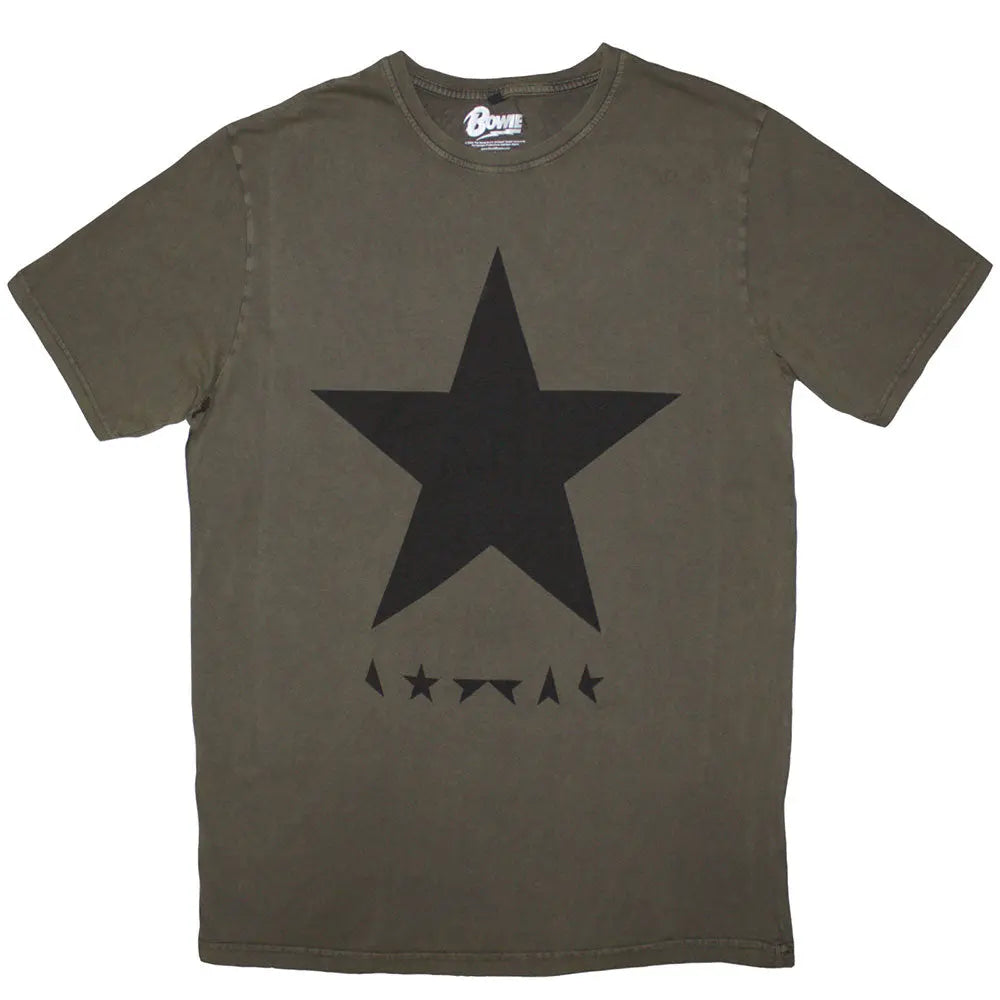 David Bowie Stone Wash Shirt Blackstar (Green) Shirts