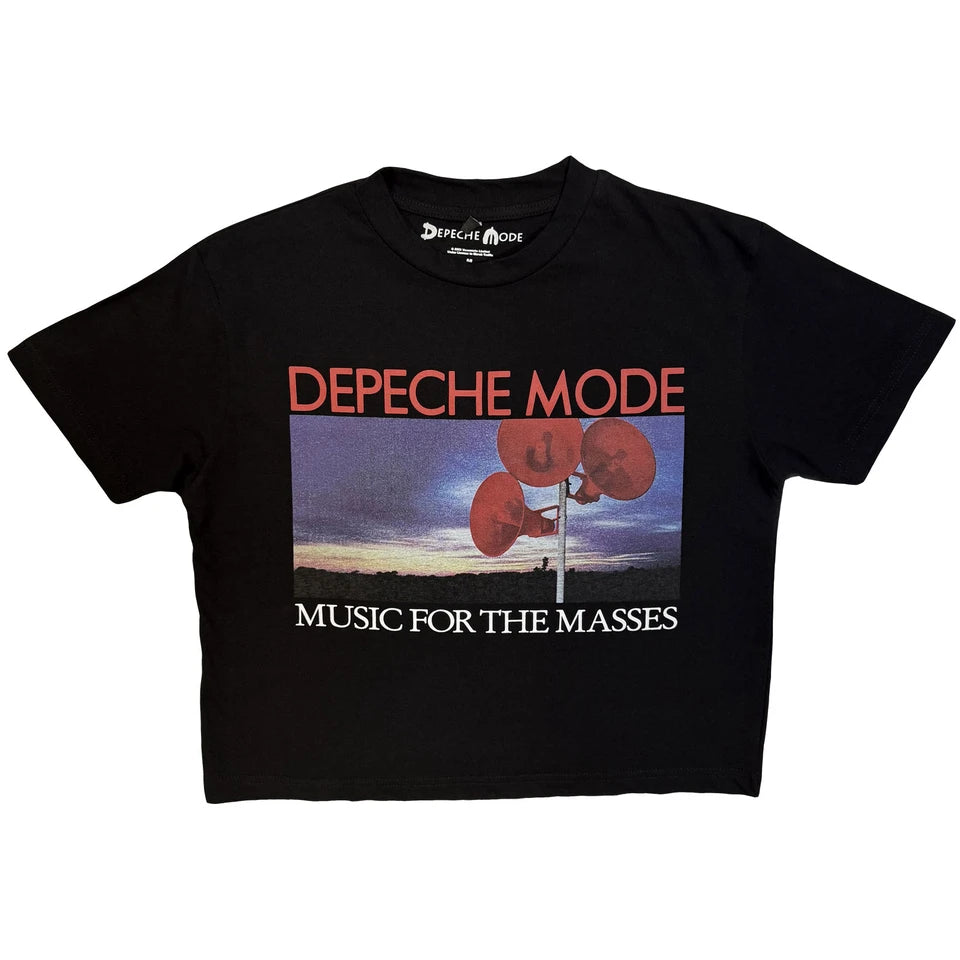Depeche Mode Ladies Crop Top - Music For The Masses