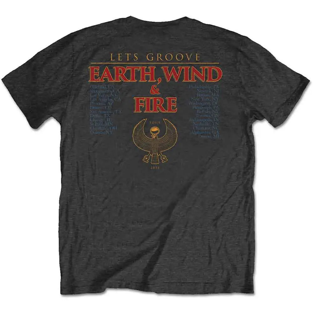 Earth Wind & Fire T-Shirt: Let's Groove (Back Print) Shirts