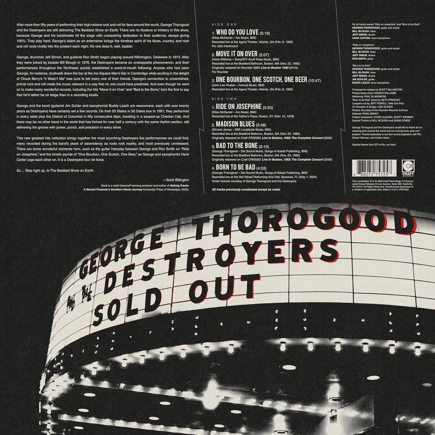 George Thorogood & The Destroyers The Baddest Show On Earth