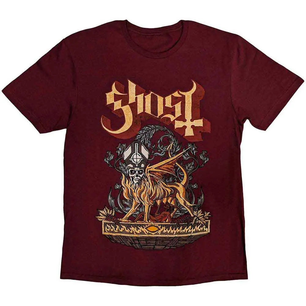 Ghost Shirt Firemilk (Maroon Red) Shirts