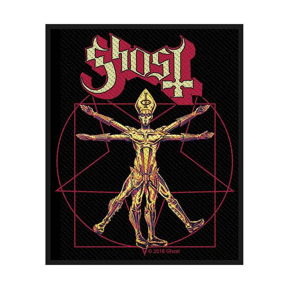 Ghost Woven Patch The Vitruvian Ghost Shirts