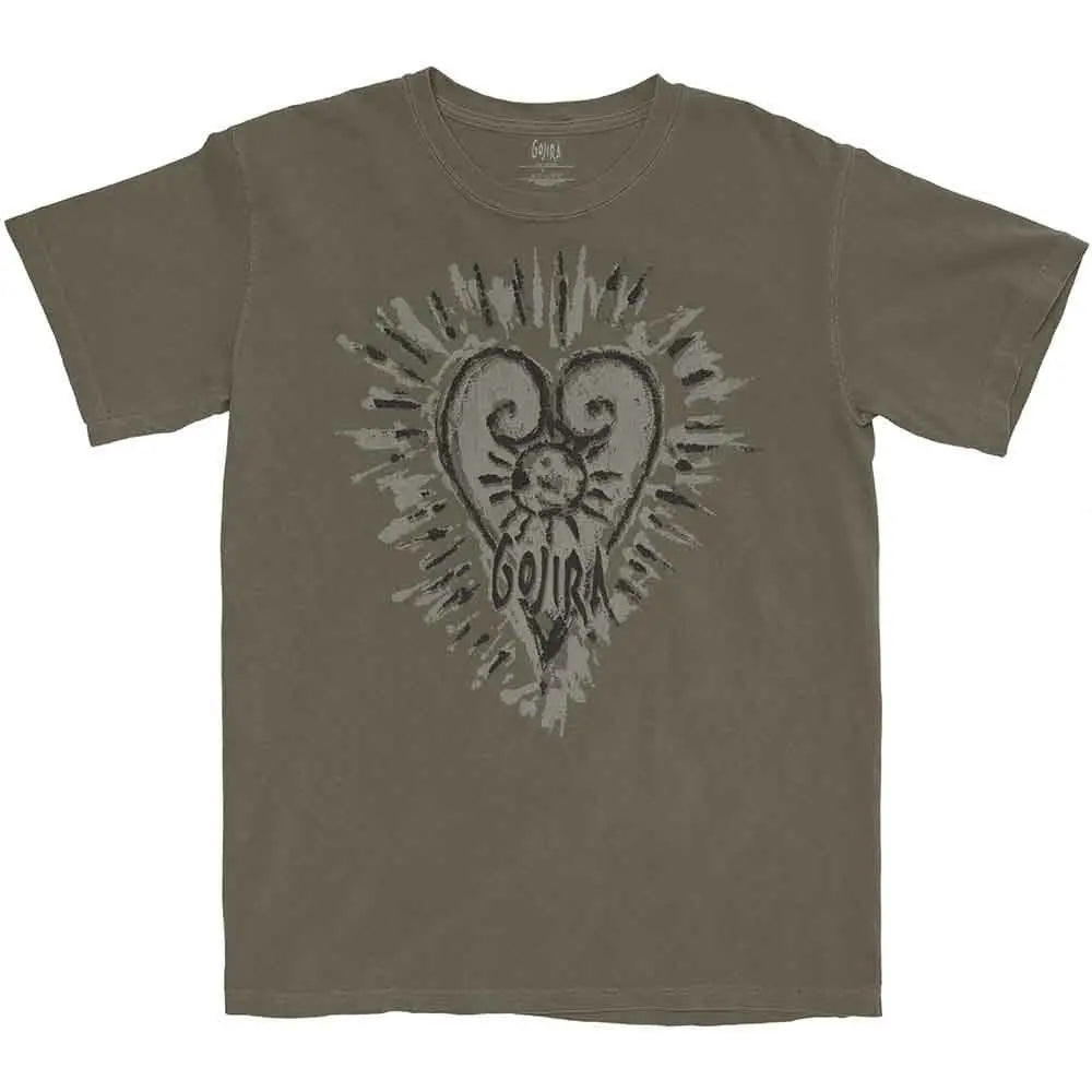 Gojira Shirt Fortitude Heart (Dust) Shirts