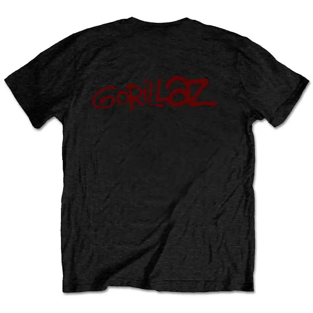 Gorillaz T-Shirt: Group Green Jeep (Back Print) Shirts