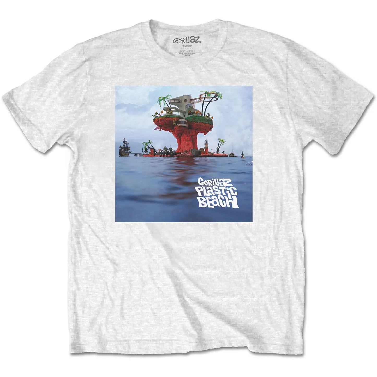 Gorillaz T-Shirt Plastic Beach Shirts S