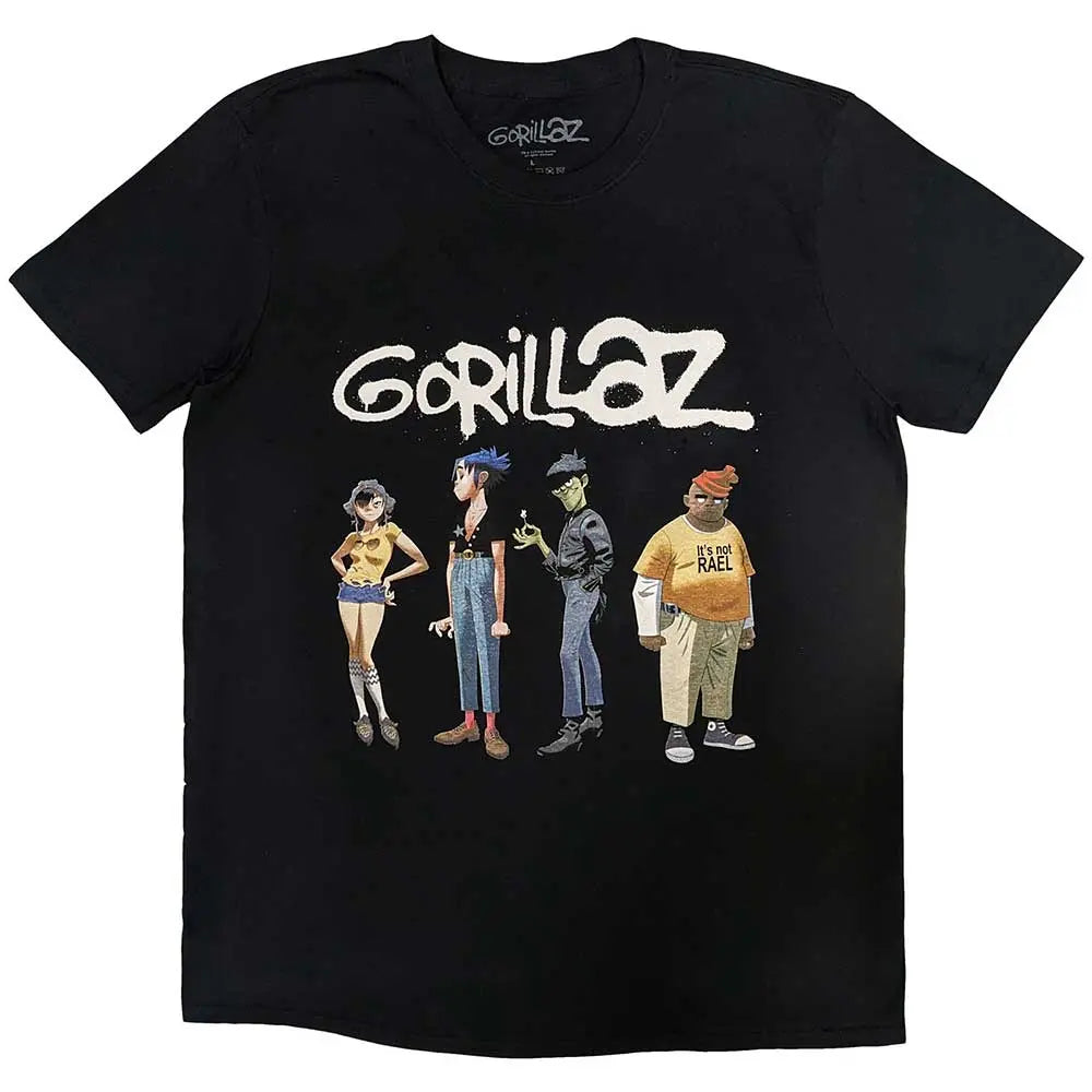 Gorillaz T-Shirt Spray Logo Group Shirts