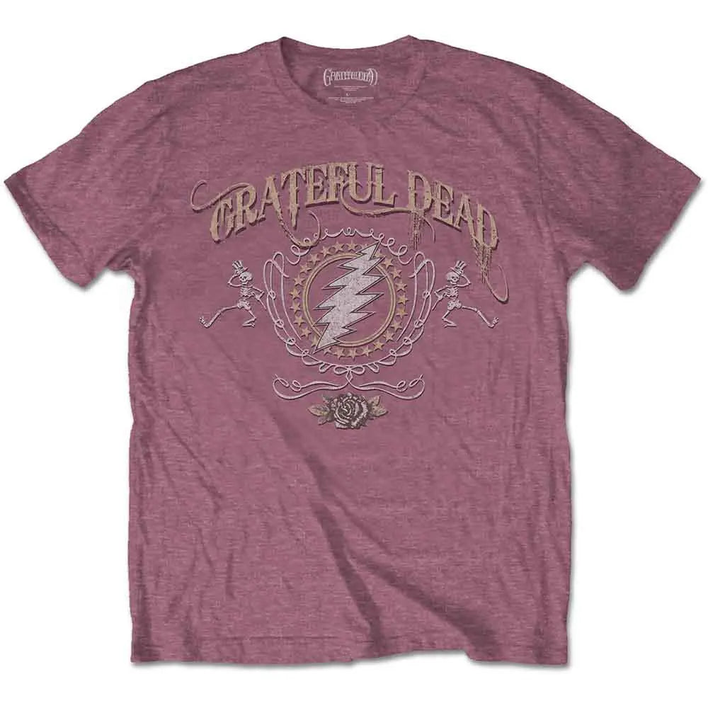 Grateful Dead Shirt Bolt (Heather Cardinal) Shirts