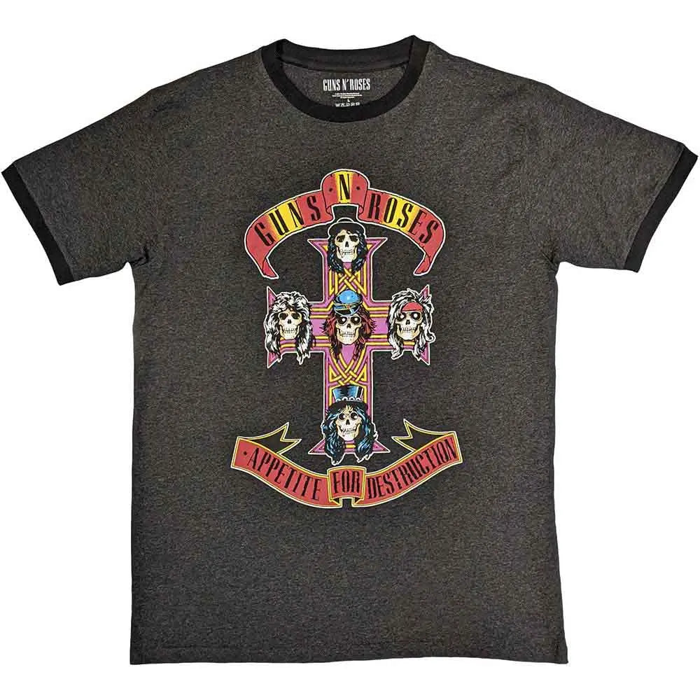 Guns N' Roses Ringer T-Shirt: Appetite for Destruction Shirts