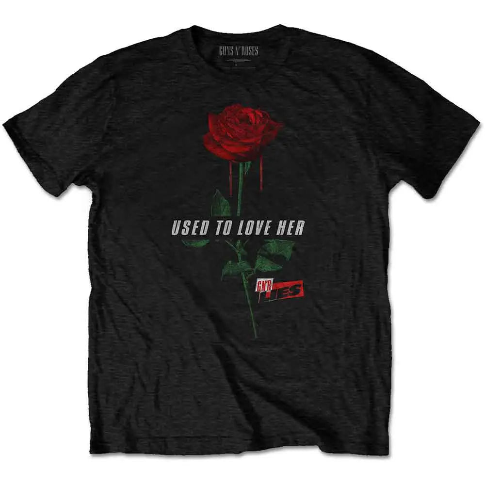 Guns N' Roses Shirt Used to Love Her Rose Shirts