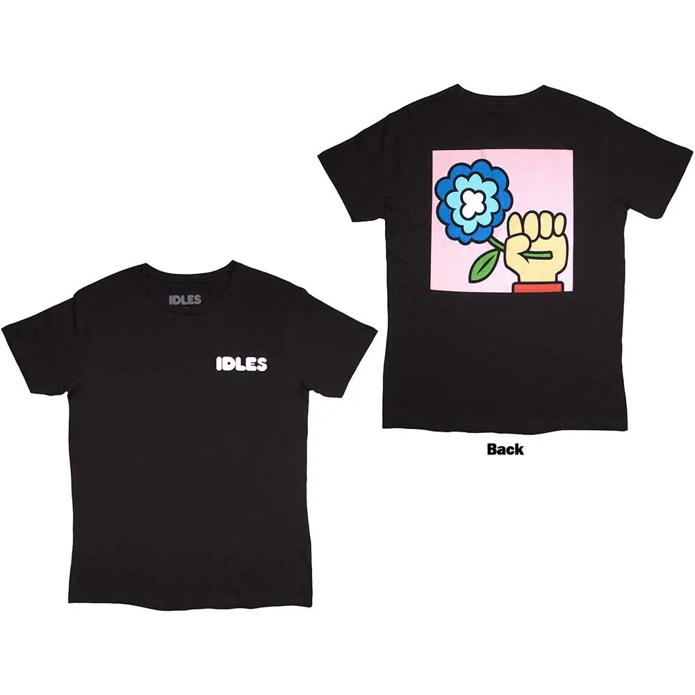 Idles Shirt Cartoon Flower (Back Print) Shirts