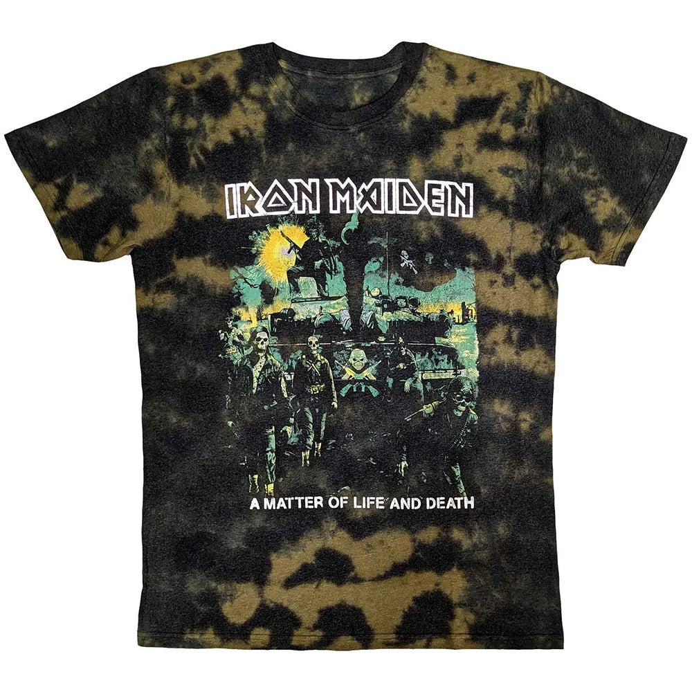 Iron Maiden Shirt A Matter Of Life & Death (Brown Washed) Shirts