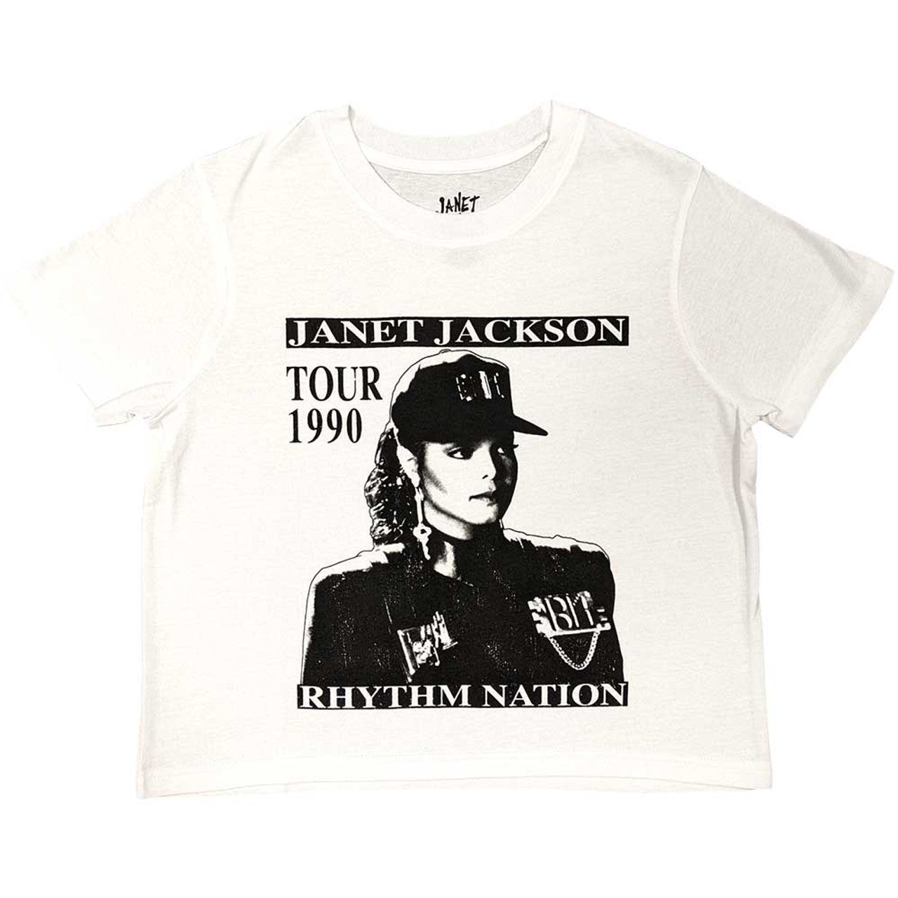 Janet Jackson Ladies Crop Top: Rhythm Nation Shirts