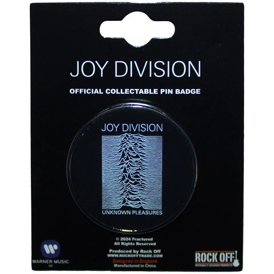 Joy Division Pin Badge Unknown Pleasures Shirts