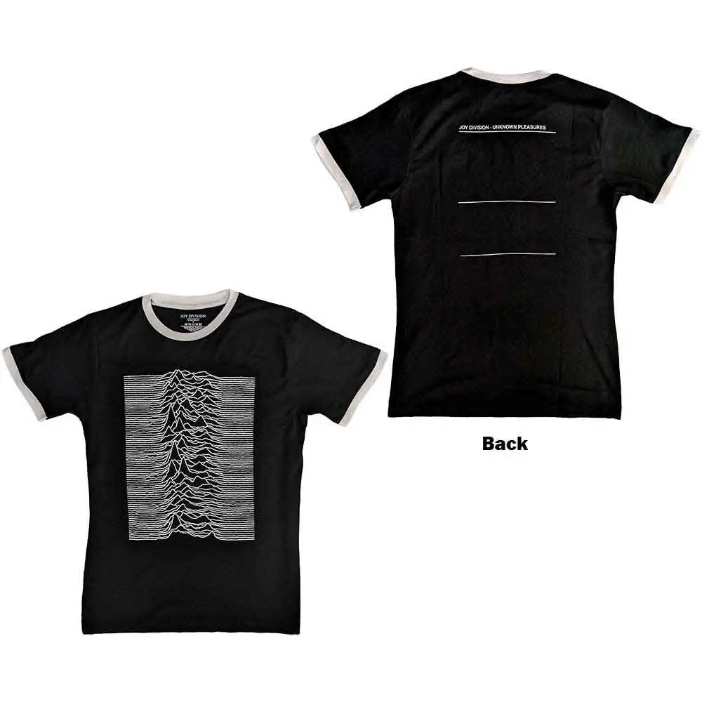 Joy Division Ringer T-Shirt: Unknown Pleasures (Back Print) Shirts