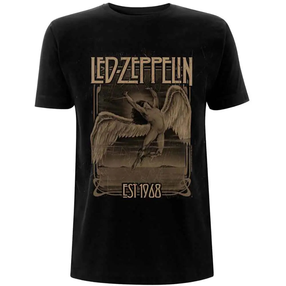Led Zeppelin Shirt EST 1968 Faded Falling Shirts