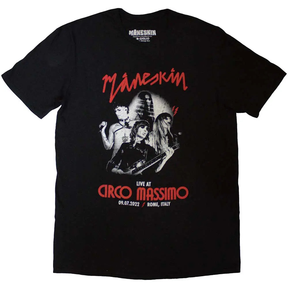 Maneskin T-Shirt Live At Circo Massimo 2022 Poster Shirts