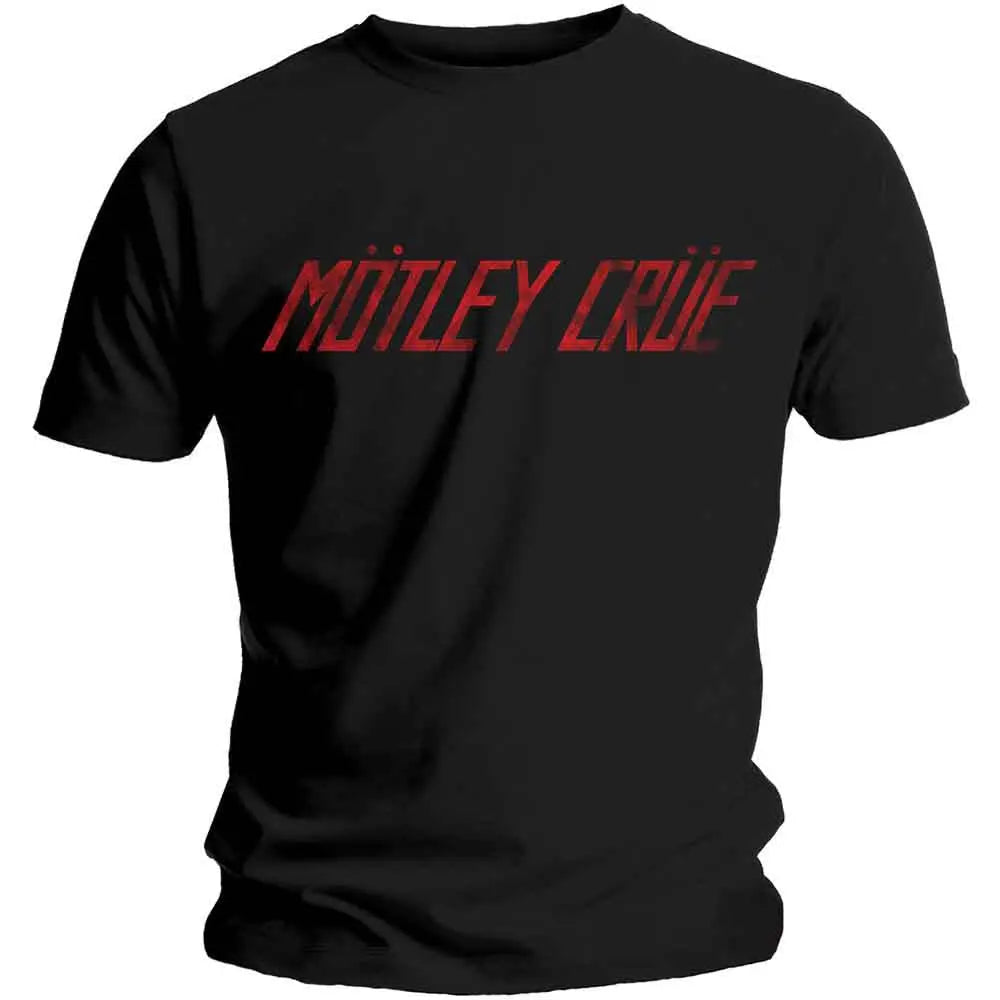Motley Crue T-Shirt Distressed Logo Shirts