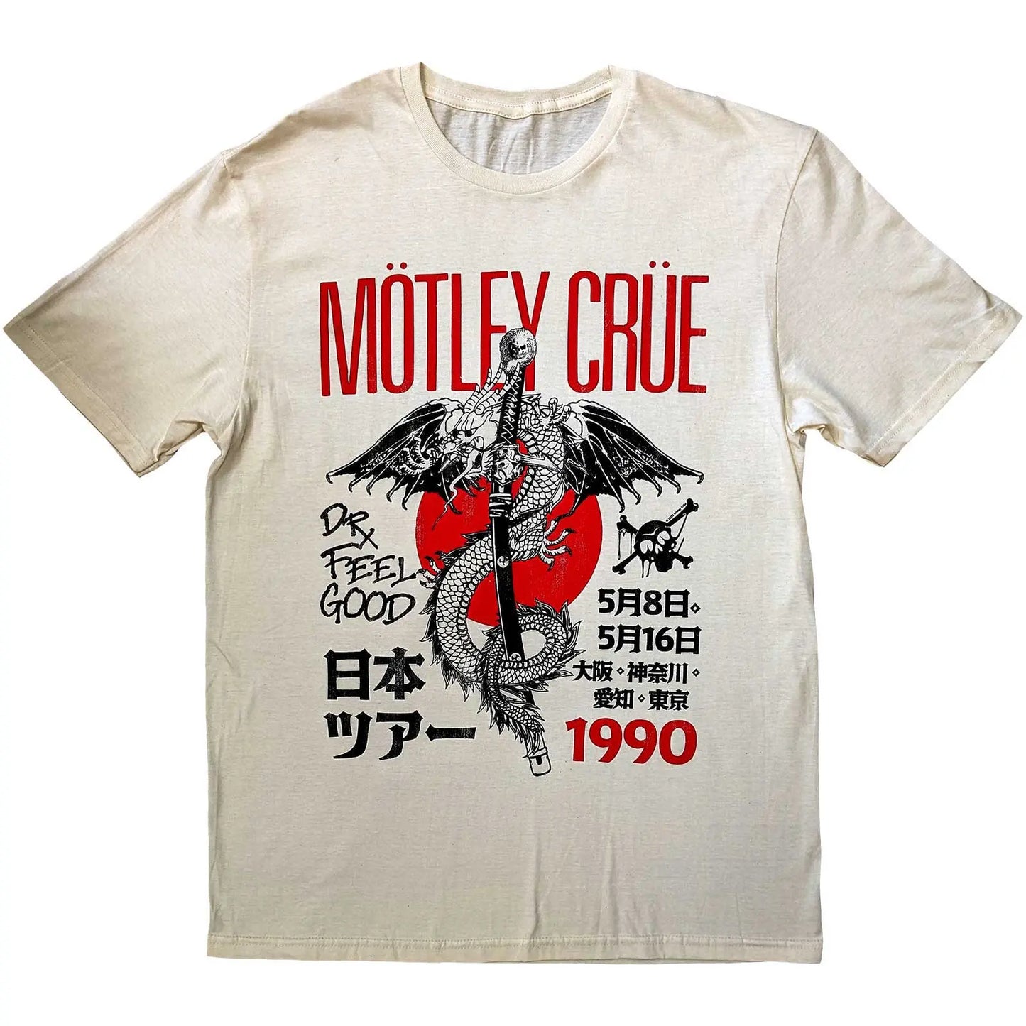 Motley Crue T-Shirt Dr. Feelgood Japanese Tour '90 Shirts