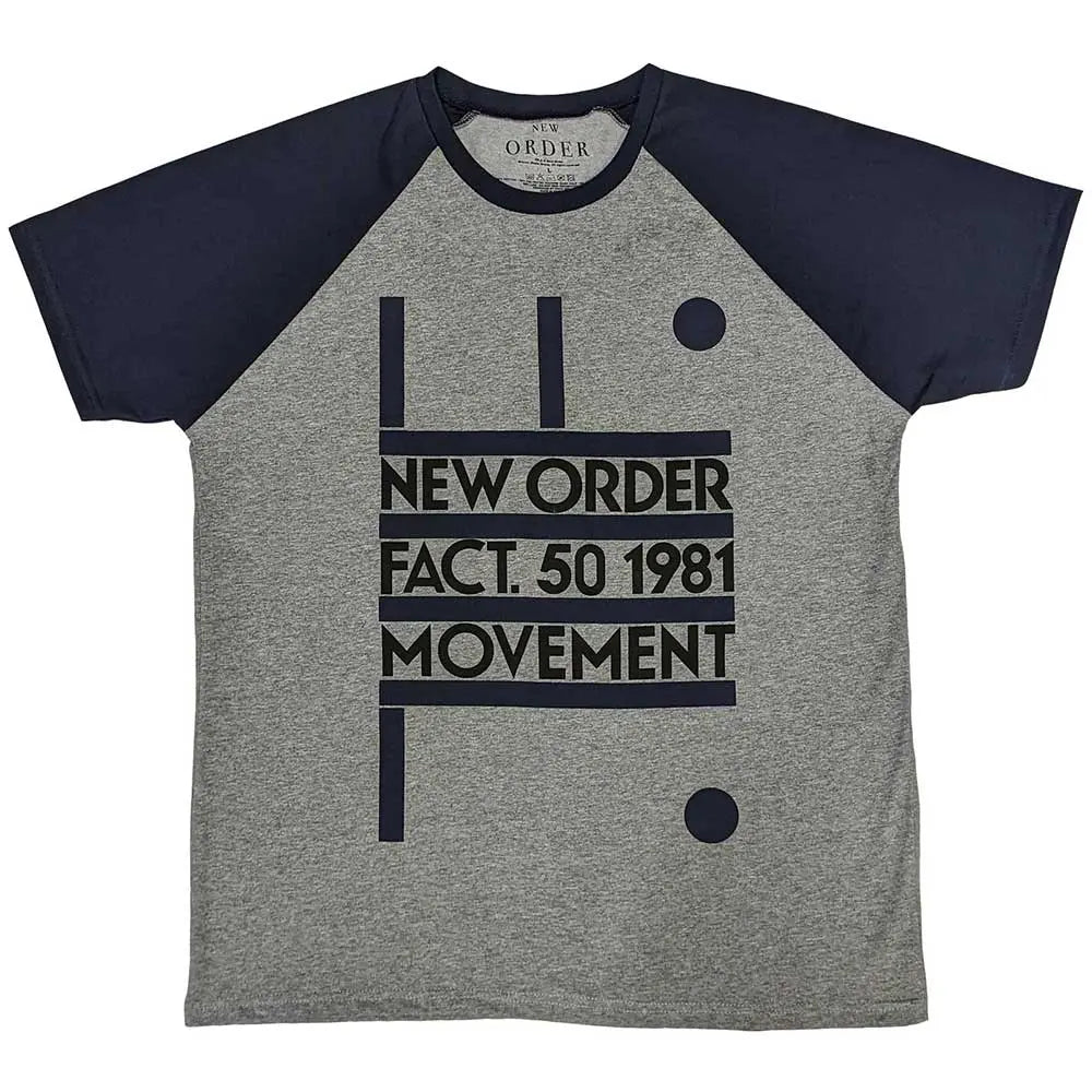 New Order Raglan T-Shirt Movement Shirts