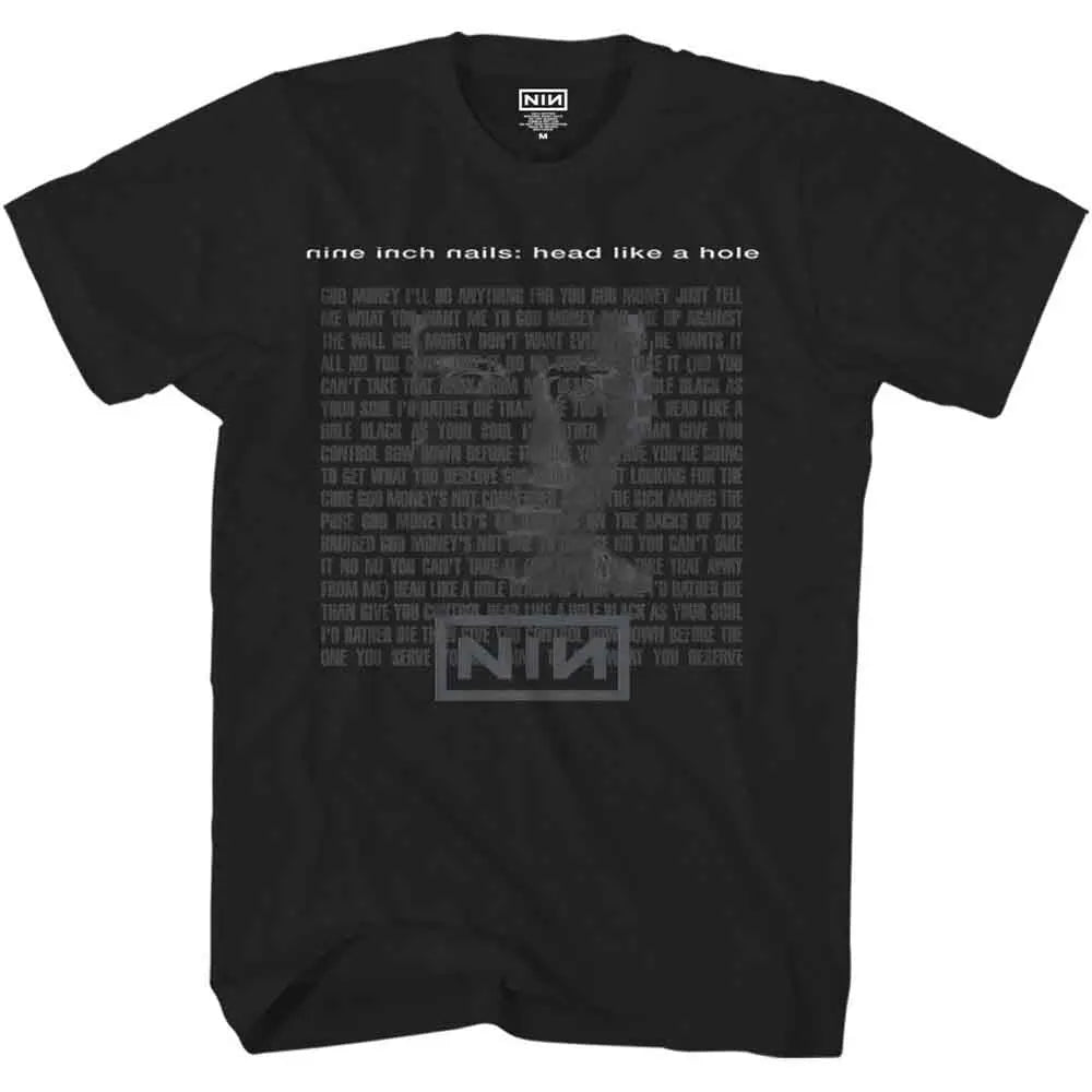 Nine Inch Nails T-Shirt: Head Like A Hole Shirts