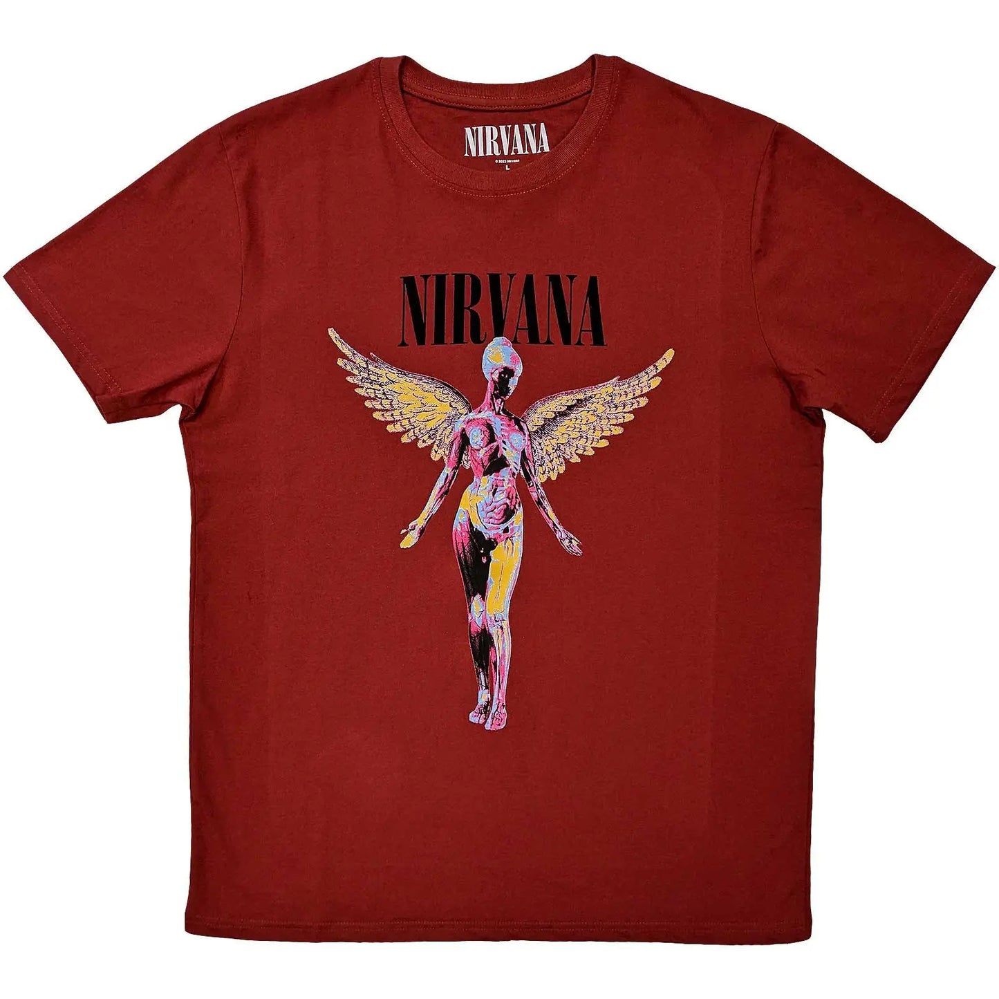 Nirvana In Utero Red T-Shirt Shirts S