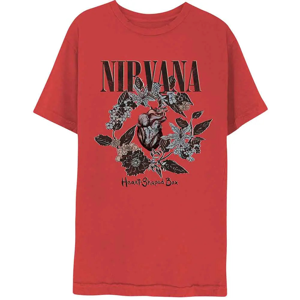 Nirvana T-Shirt Heart Shape Box Shirts