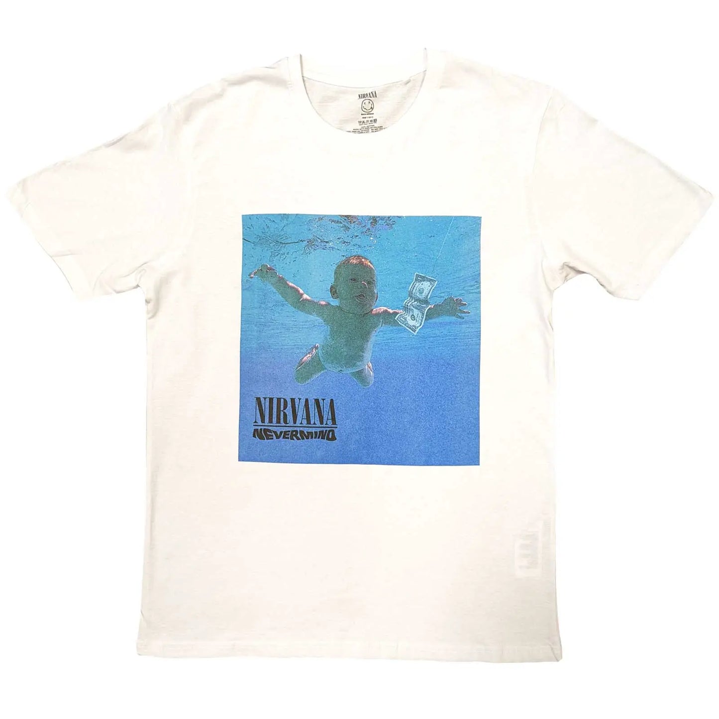 Nirvana Tee: Nevermind Album Shirts S White