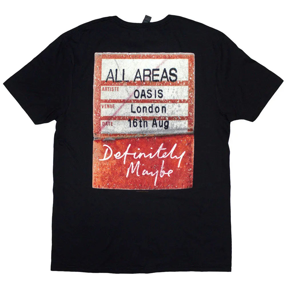 Oasis Orange Logo Shirt Definitely Maybe AAA Pass Shirts