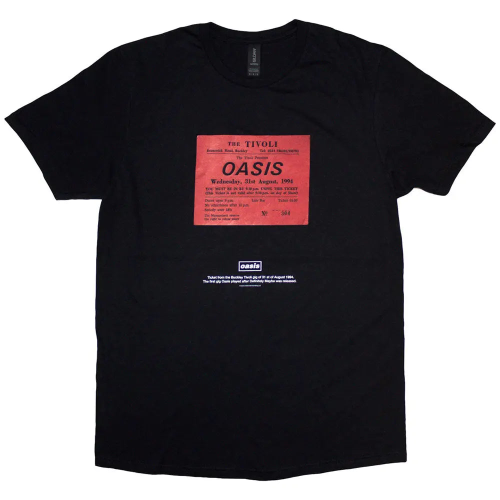 Oasis Shirt: Definitely Maybe Ticket Stub Shirts