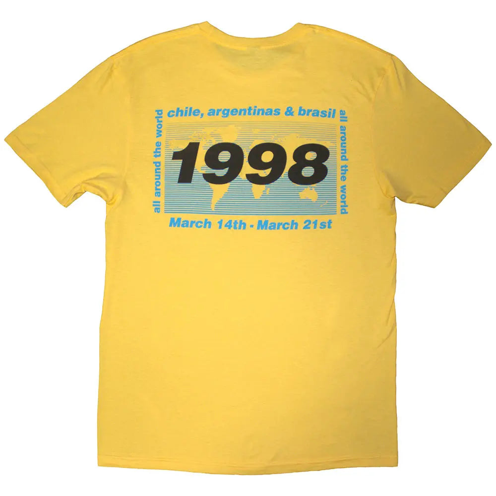 Oasis Shirt 1998 World Tour - South America (Yellow) Shirts