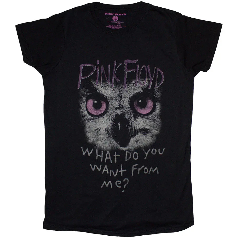 Pink Floyd Ladies Shirt Owl - WDYWFM? Shirts