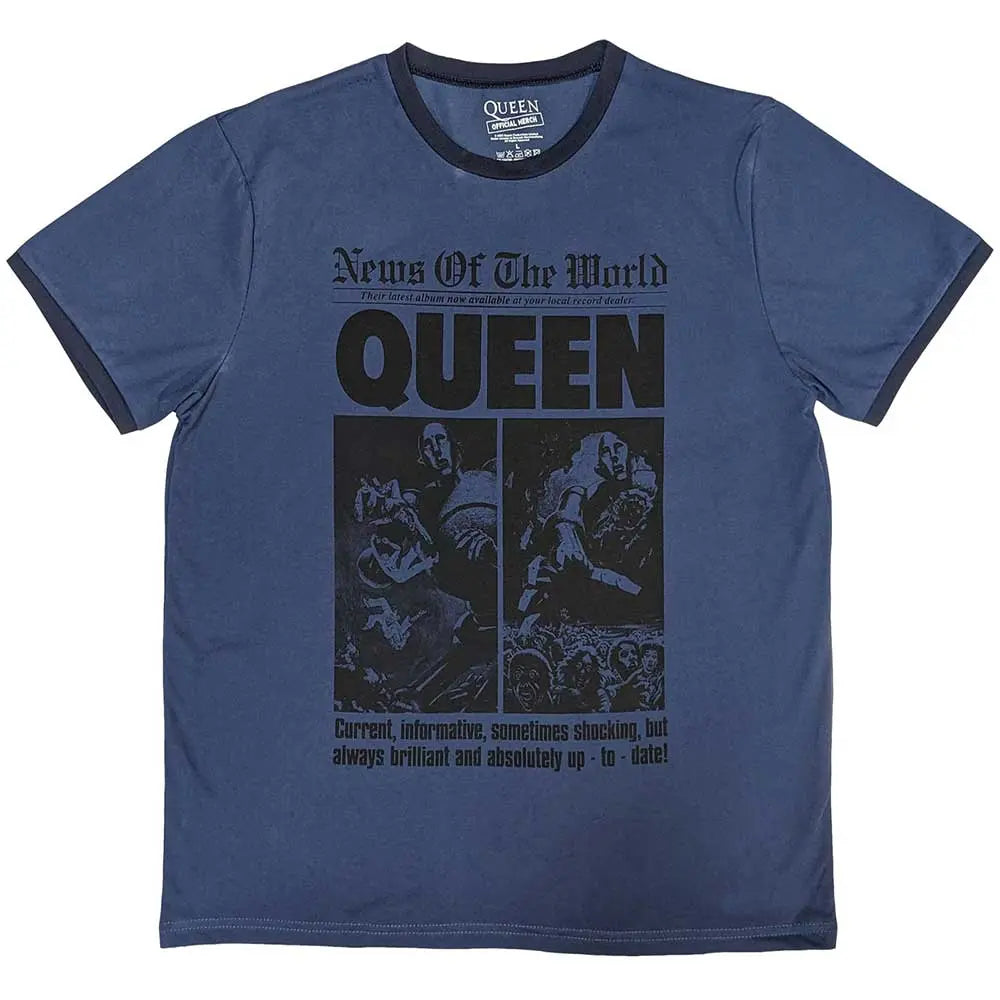 Queen Ringer T-Shirt: News of the World 40th Front Page Shirts
