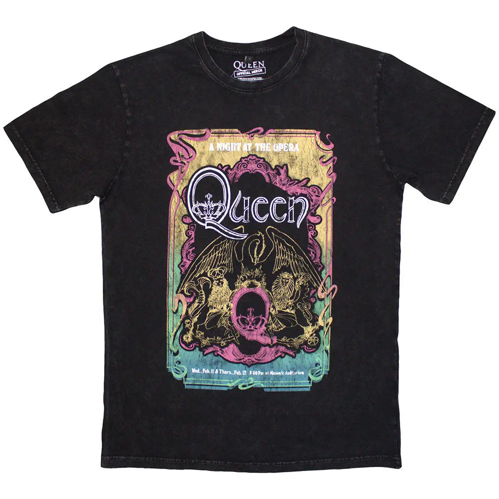 Queen Stone Wash Shirt A Night At The Opera Tour '76 Shirts