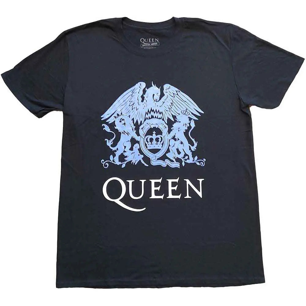 Queen T-Shirt Blue Crest Shirts
