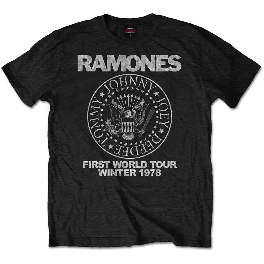 Ramones T-Shirt First World Tour 1978 Shirts